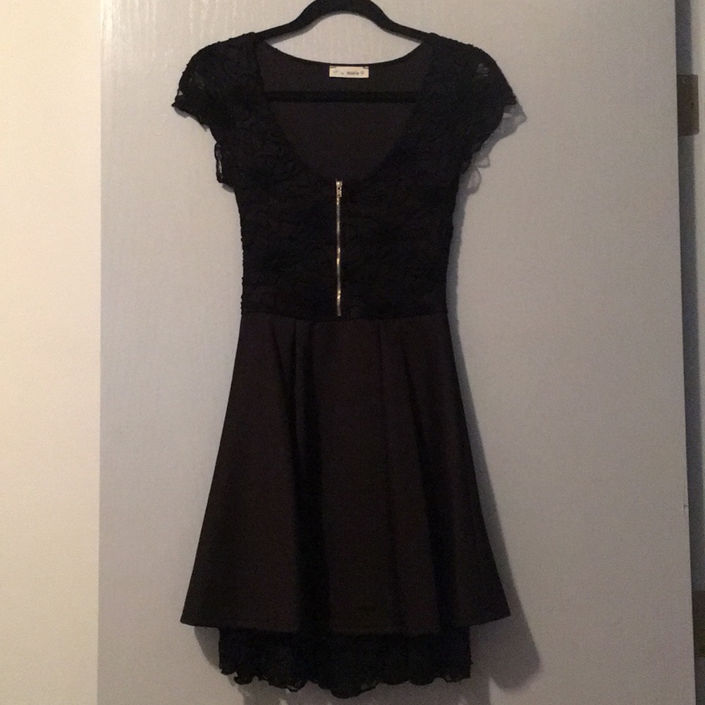 Black Cocktail Mini Dress